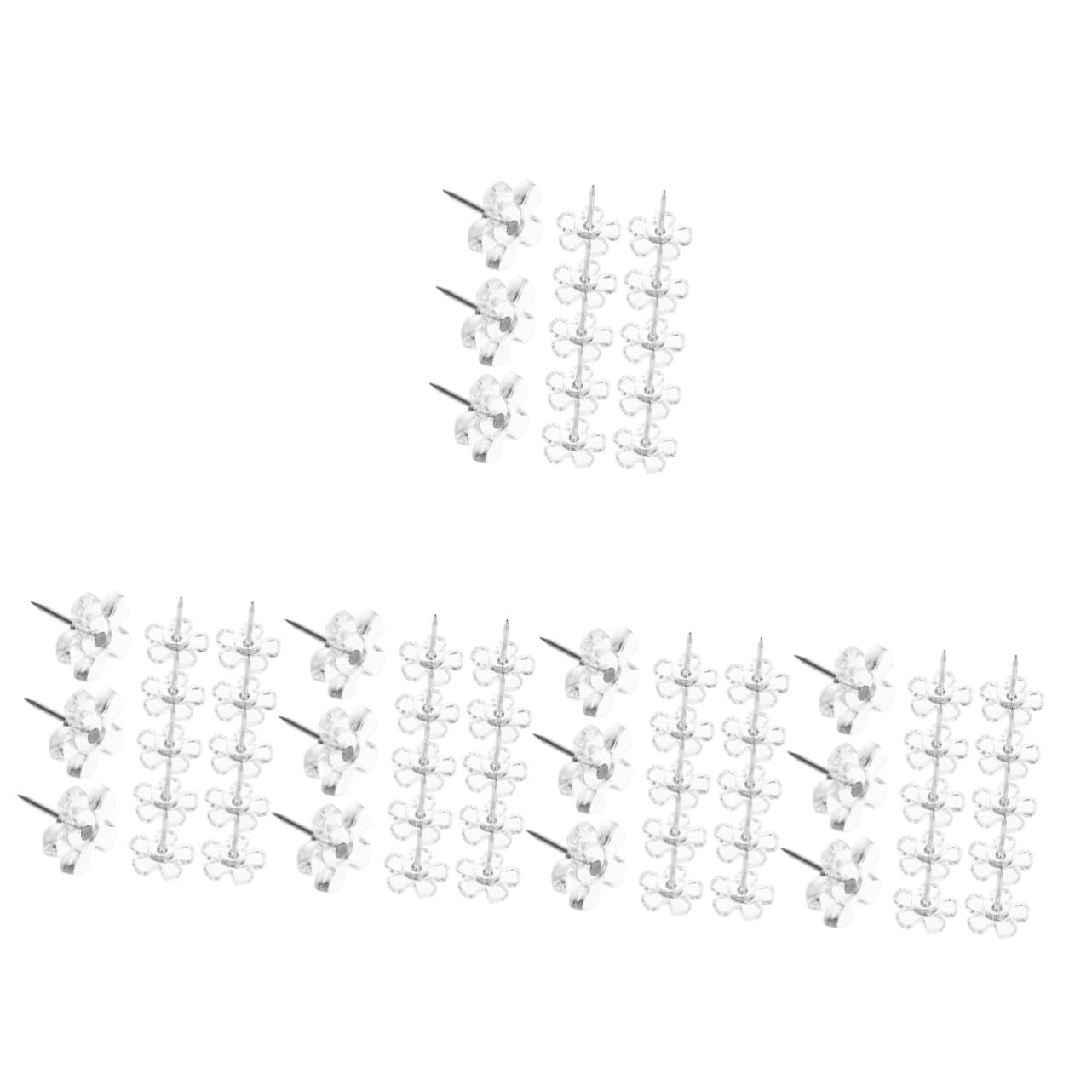 Operitacx 500stücke Transparente Pushpins Dekorative Thumbtacks Für Pinnwände Korkplatten Und Karten Für Büro Und Kindergarten Handfreundlich Und Vielseitig