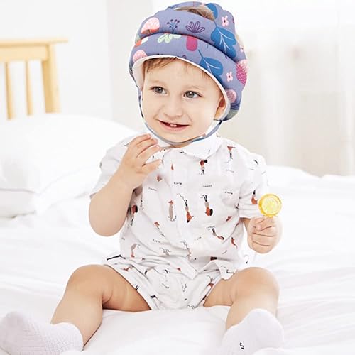 Miniatura 5 de Casco de bebé para bebé, protección de la cabeza para bebé, sin golpes y cojín suave, para gatear y caminar de 6 a 12 meses, 1 a 2 años de edad