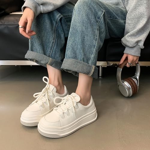 Zapatos de patinaje casuales de alta sofisticación y tacón grueso 3