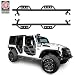 u-Box Wide Drop Side Steps Running Board Solid Steel Nerf Bar for 2007-2018 Jeep JK Wrangler Unlimited 4-Door