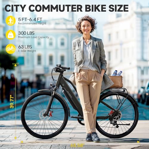 Image of TST Electric Bike for Adults, 1000W /750 Peak Ebike with 36V 10.4 /7.8Ah Battery, up to 50 Miles Range 25 MPH Electric Bicycle, 7 Speed, 26 inch E Bike for Commute