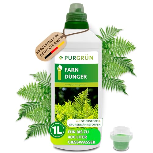 Purgrün® Farn-Dünger 1 Liter – Schnell wirksame mineralische...