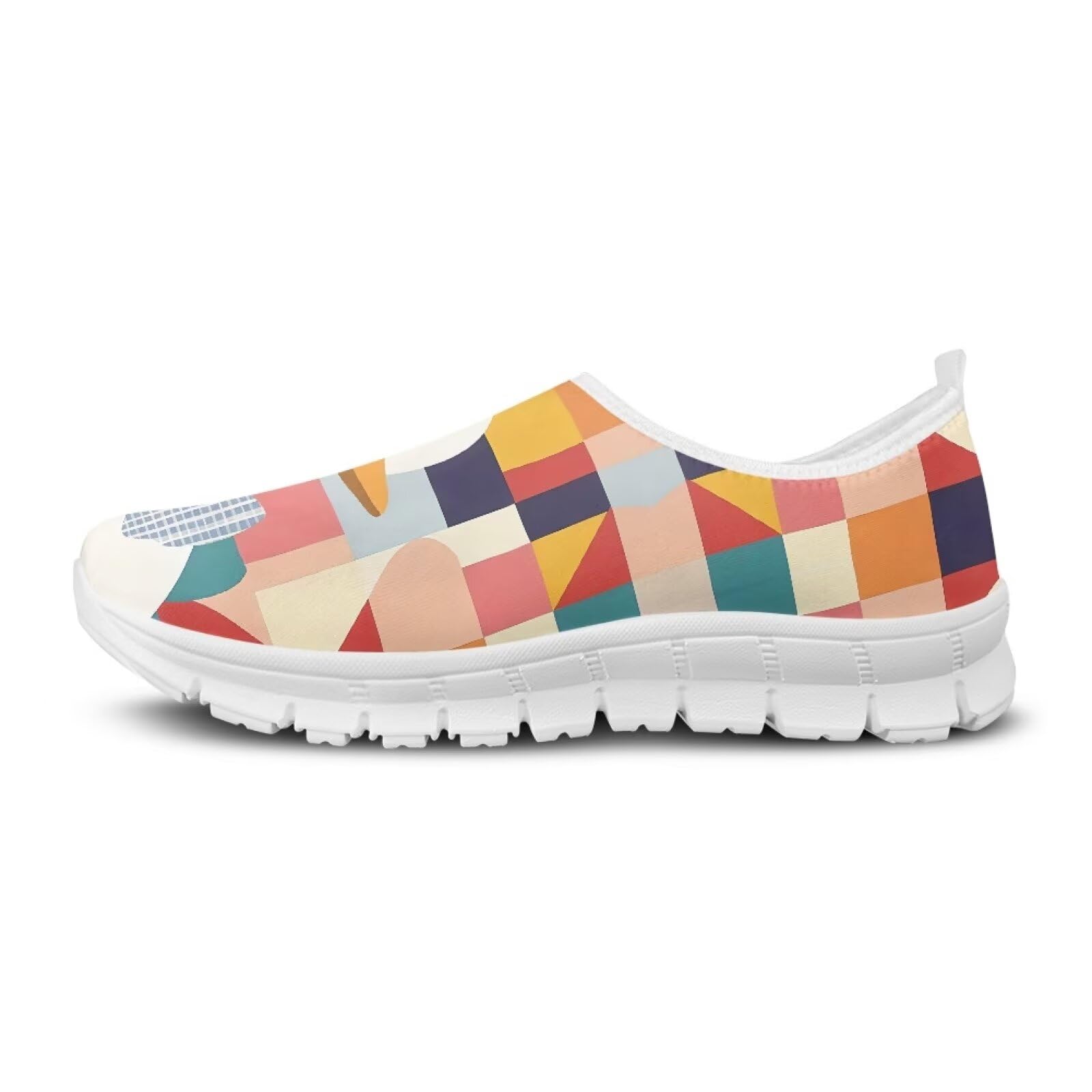 Scarpe da passeggio da donna senza lacci, traspiranti, antiscivolo, con supporto ad arco, scarpe da ginnastica, mocassini, viaggi, feste, tennis, case, suola bianca