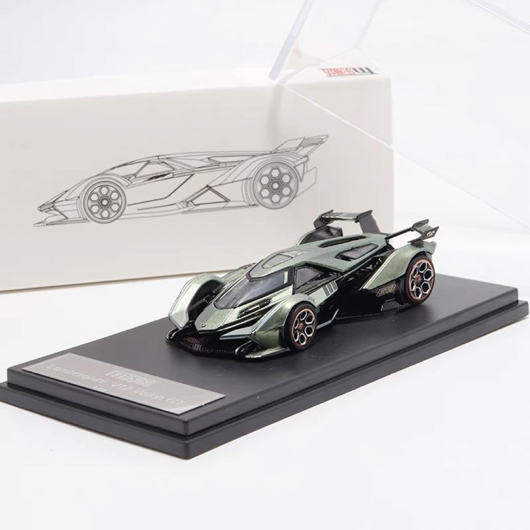 Amazon | 1/64 LMF ランボルギーニ V12 VGT メタリックグリーン