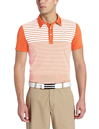 Puma Golf NA Men's Yarn Dye Stripe Block Polo