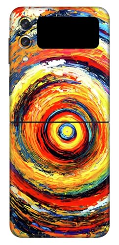 Image of Mobile Skins Compatible with Samsung Galaxy Z FLIP 3 5G Skin Not Back Cover, Camera & Back Protector Mobile Skin Wrap; Samsung Galaxy Z FLIP 3 5G-KE-123