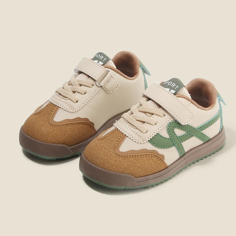 Toddler Sneakers for Boys and Girls with Hook and Loop Closure, Retro Athletic Walking Shoes, Breathable Lightweight Kids Trainers with Anti-Slip Sole2