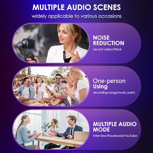 Wireless Microphone for iPhone iPad - Cordless Lavalier Lapel Mini Mic, Clip on Tiny iPhone Microphones Using on Video Recording,Dubbing (Single) - Image 6