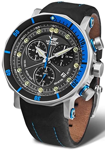 Preisvergleich Produktbild Vostok Europe 6S30-6205213 Uhr, Schwarz, Streifen