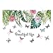Adhesivos de pared Planta Tropicales Hojas Verde Removable Tropical Tree Leaves Plants Waterproof DIY Art Decor Pegatinas para Salón,Dormitorio,Oficina,Frigorífico,Pared de Fondo de Tv Etc (Planta 4)