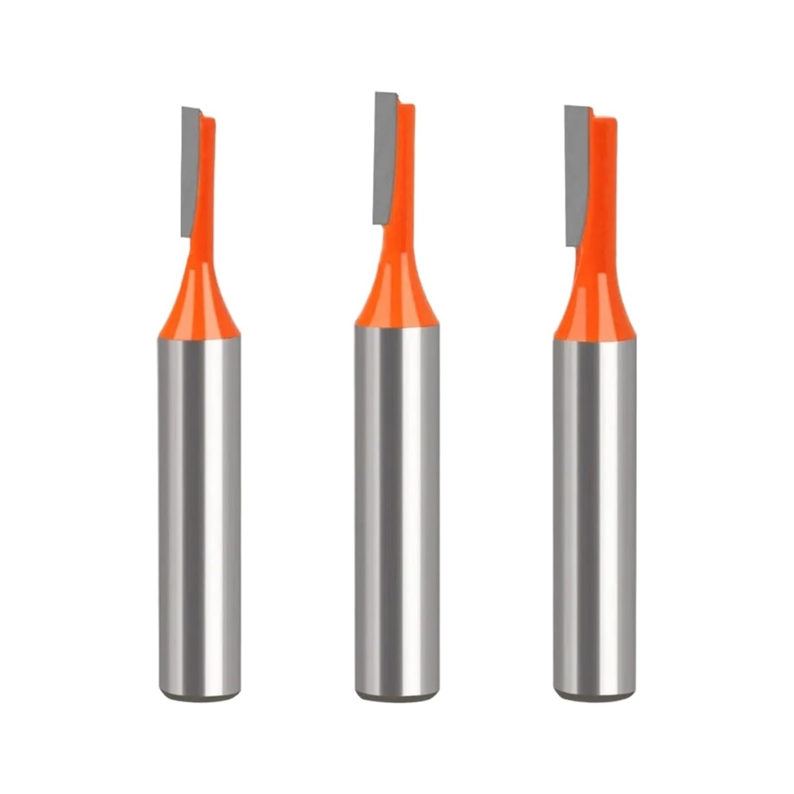 1/3 Szt. 8mm Shank Prosty Frez Z Węglika Wolframu Pojedynczy Rowek Do Drewna Narzędzi Obróbki(3 pcs set)