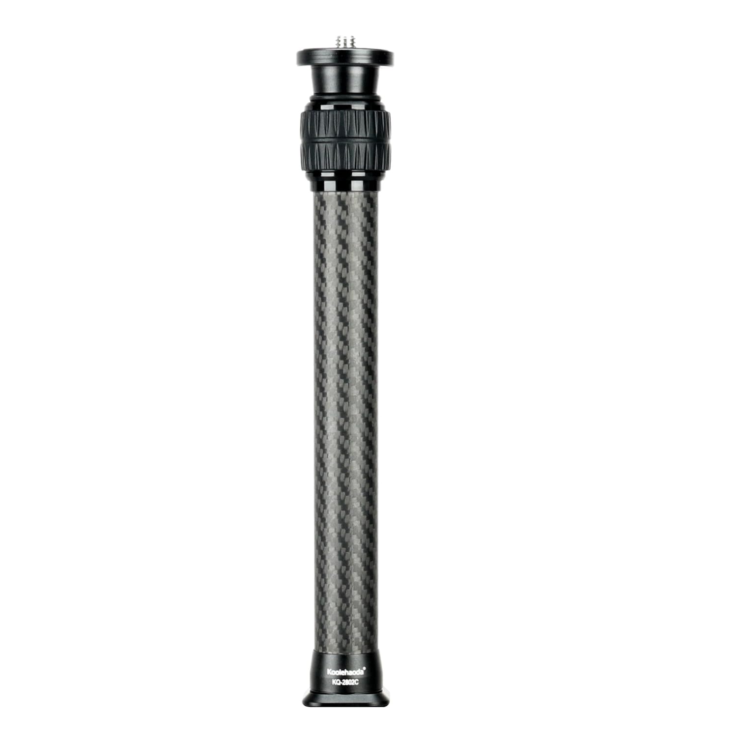 Koolehaoda Verlängerungsstange aus Kohlefaser,2-teilige Kohlenstofffaser Mittelsäule,Teleskopstab,Einbeinstativ mit Arca Swiss Schnellwechselplatte,für Stativ/Gimbal/Kamera,Max Traglast 15KG(KQ-2802C)