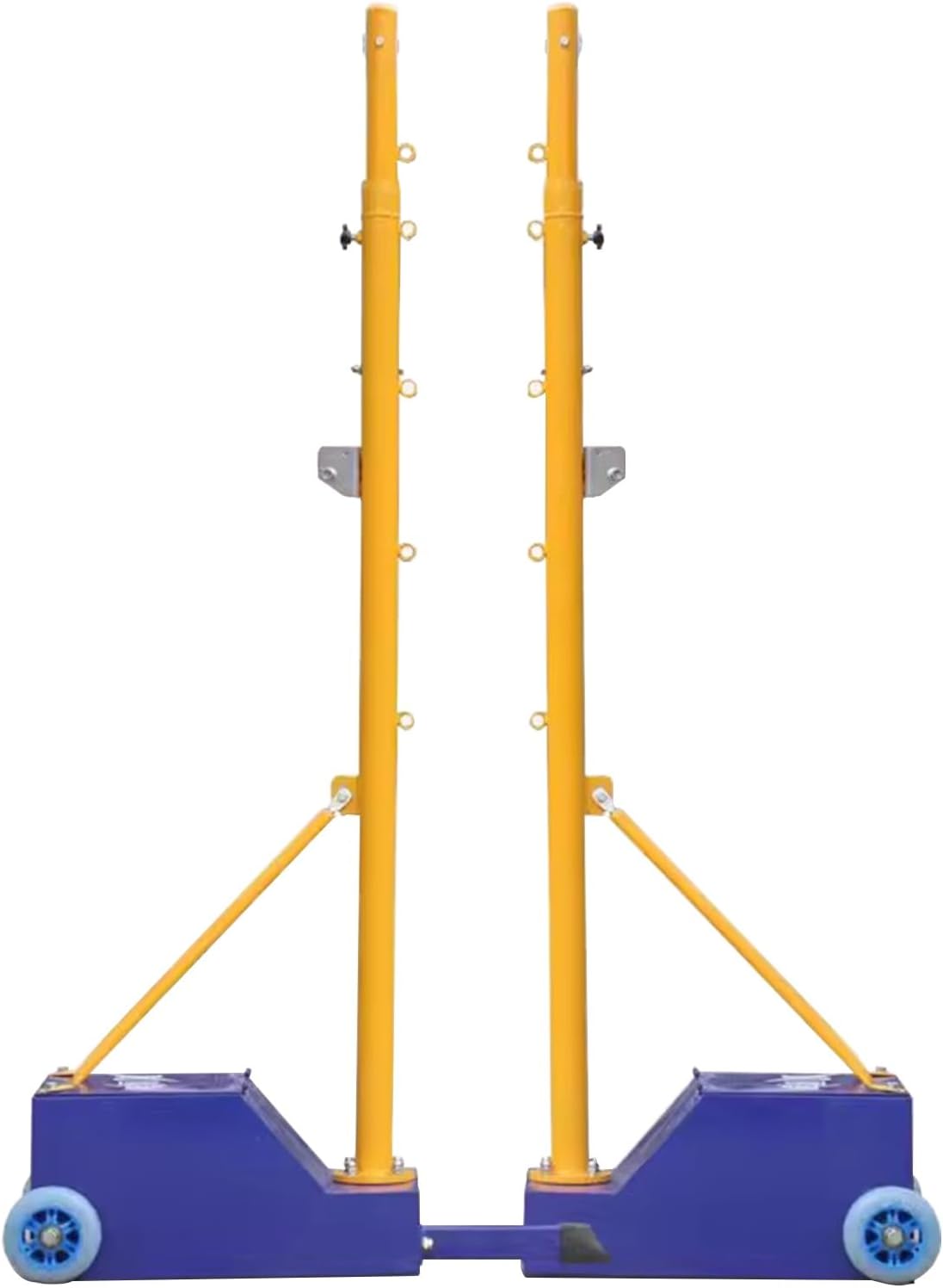 Volleyball net Gas Volleyball/Badminton Outdoor with Stable Base with Wheels Heavy Duty Badminton Combo Set Two Height ()