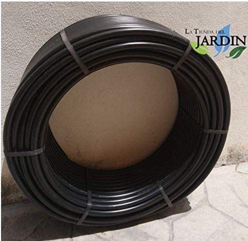 Suinga - TUBAZIONE A GOCCE, 16 mm x 100 m, colore nero + 100 Gocciolatori auto-compensanti 2 l/h smontabili.