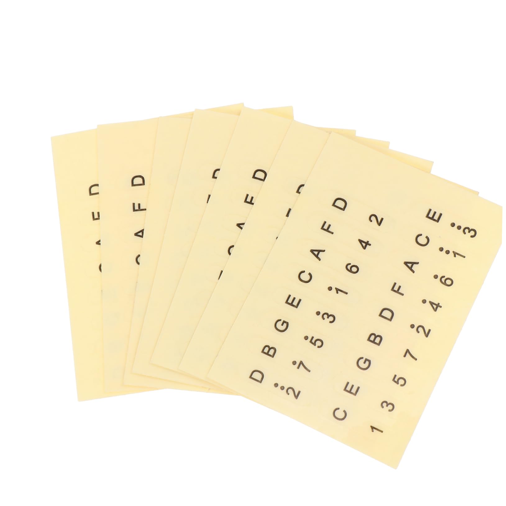 BESTonZON Piano Key Decal Musical Scale Stickers for Piano Paper Note Stickers Safe Soft Material