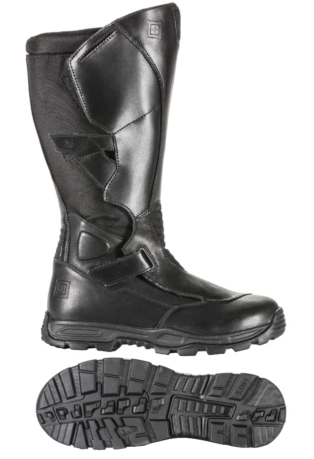 5.11 Tactical Men's Moto Mid-Calf Military Boot, Double Layered Leather, BiFit Board, Style 12328, Black3