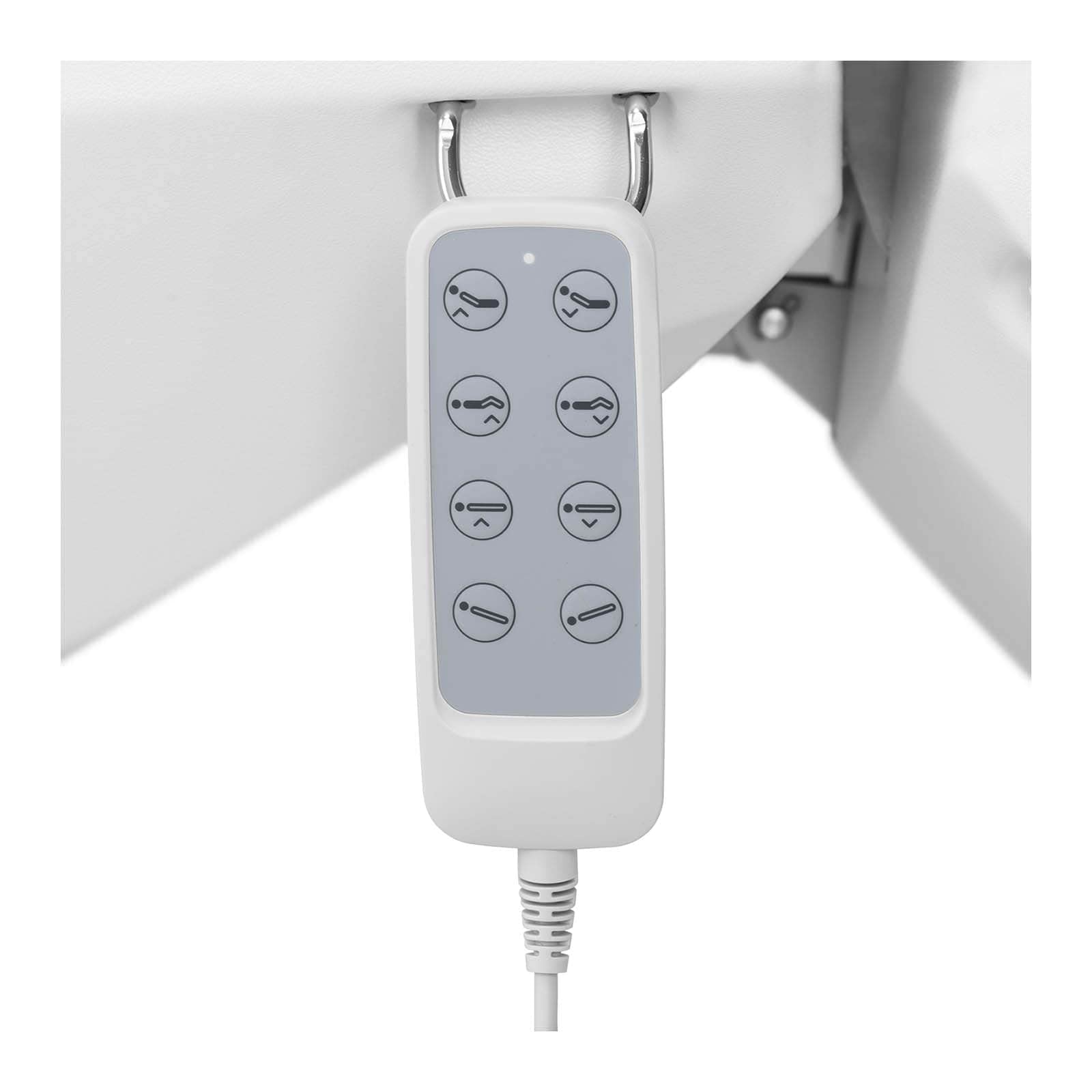 Physa Camilla de Estética Cama para Masaje (Estructura: Metal con Revestimiento de Polvo, Espesor del Acolchado: 90 mm, Color: Blanco Crudo)