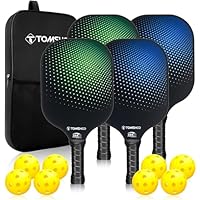 Amazon.co.jp: TOMSHOO ピックルボールパドル 2/4個セット USAPA承認