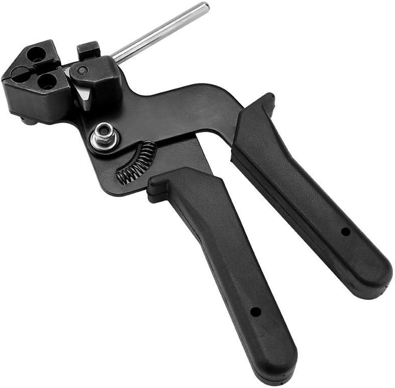 Cable Tie Gun, Tension Adjustable Fastening Cable Tie Tool Automatic Tensioner Cutter Tool for Stainless Steel Cable Ties