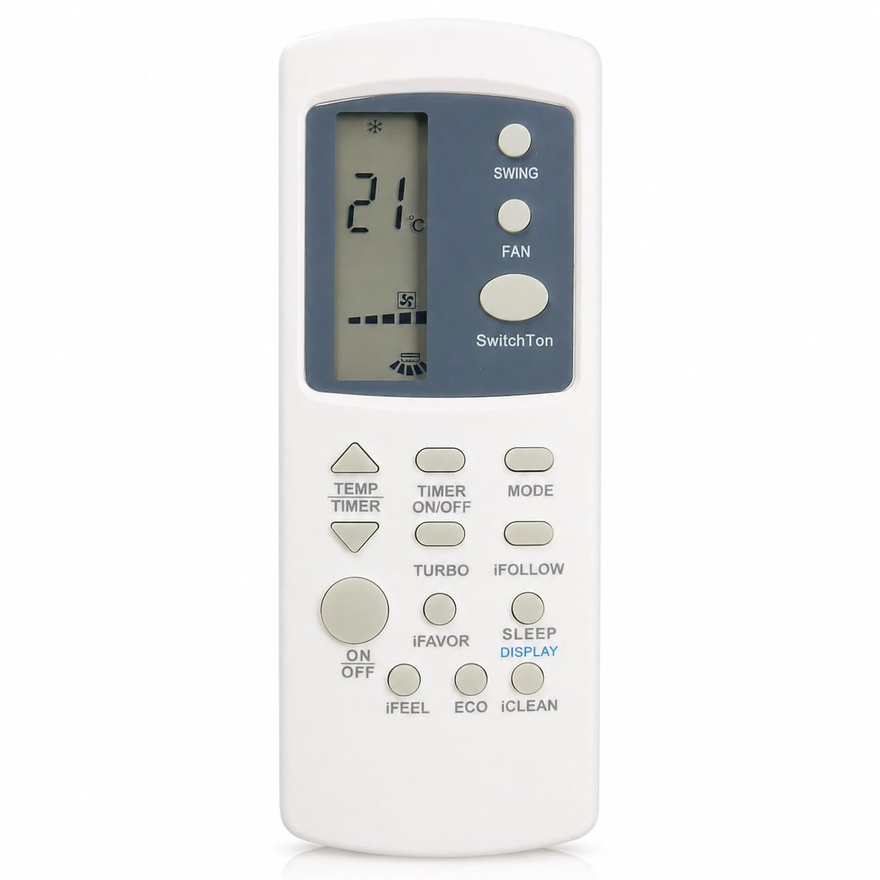 Original AC Remote Control Compatible with Kelvinator Split & Window Air Conditioner | Replacement Remote with Temperature Control, Fan, Swing, Timer, Turbo, Sleep & iFeel Functions | White | RE 31C-image-49