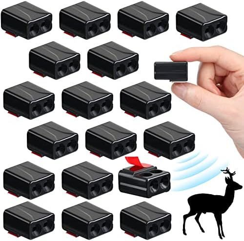 Tallew 18 Pieces Deer Whistles for Car Save a Deer Avoids Collisions Deer Warning Dual Construction Devices Animal Alert for Car Vehicle Truck Motorcycle