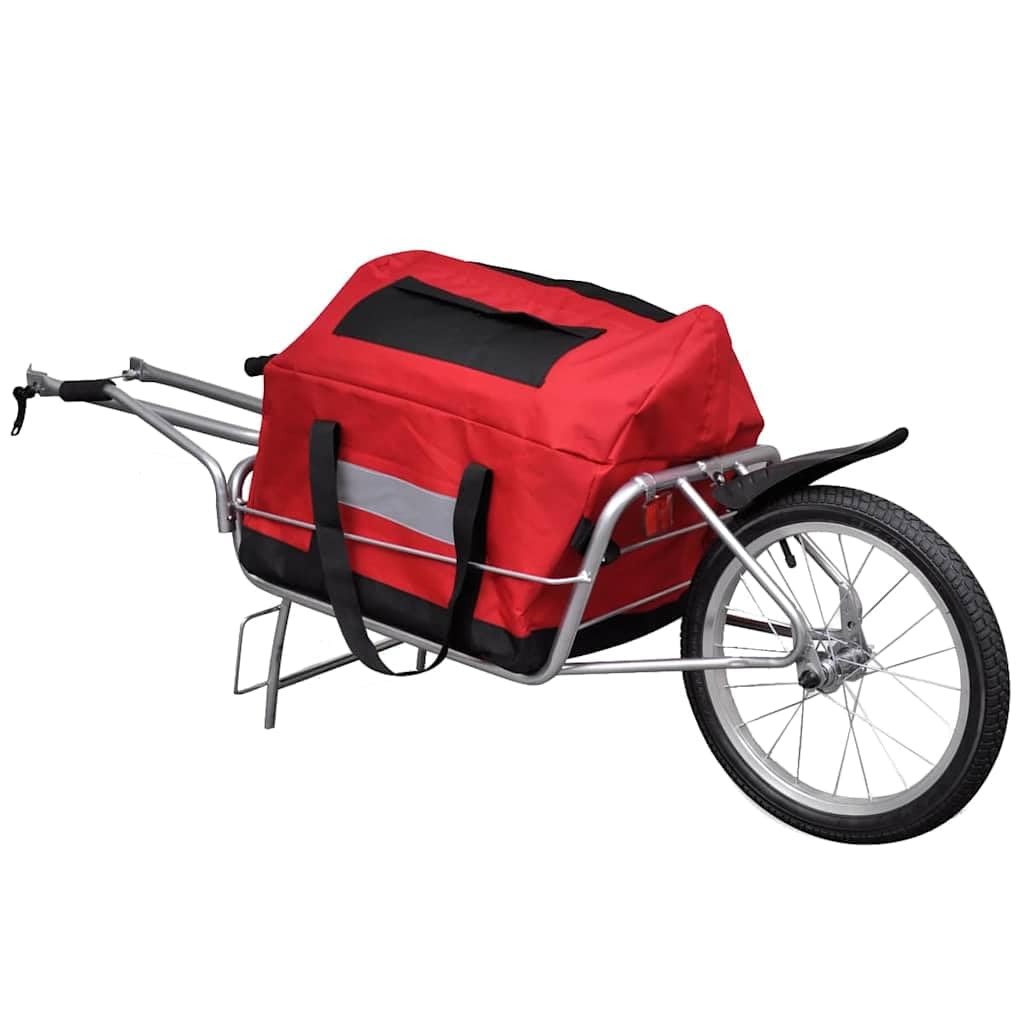 Przyczepa rowerowa 2 w 1 z torbą | Obciążenie 40 kg, tkanina Oxford 600D, funkcja wózka, do szybkiego mocowania