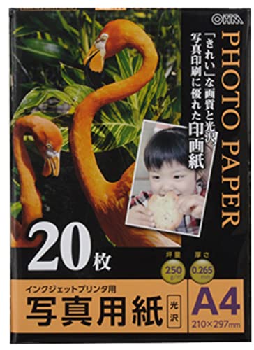 Amazon.co.jp: 写真用紙 光沢 A4版 20枚入り PA-PRC-A4/20 : 文房具