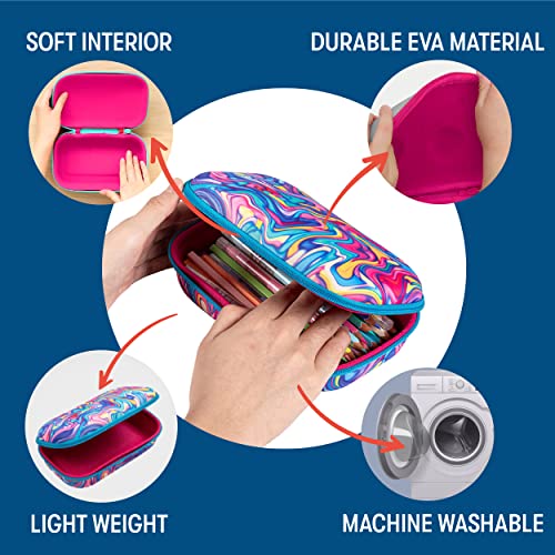 Image of ZIPIT Colorful Pencil Case for Girls, Cute Aesthetic Pencil Box for School