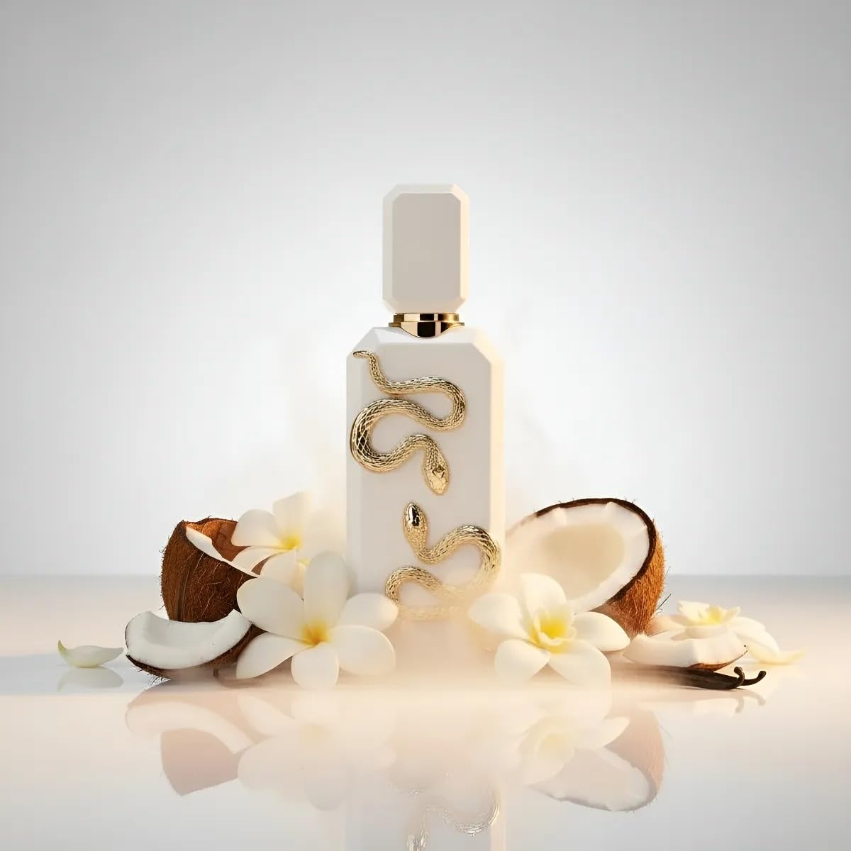 VENENO BIANCO Perfume Unisex 100ml – Fragancia Cremosa con Coco, Vainilla y Flores Blancas – Aroma Suave, Elegante y Duradero + Atomizador Drikanbest de Regalo