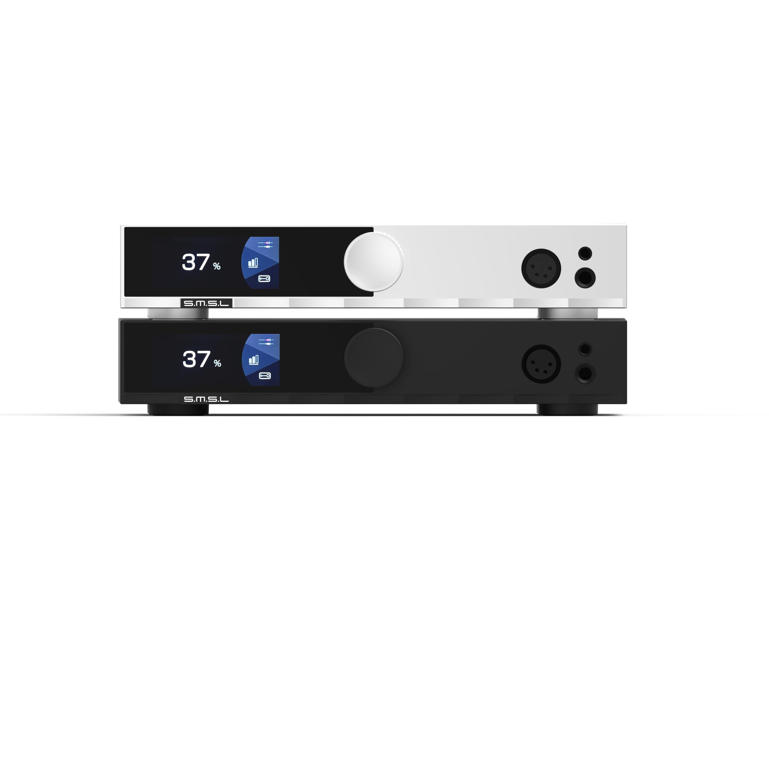SMSL H400 MK2 w pełni zbalansowany wzmacniacz słuchawkowy Hi-Res przedwzmacniacz biurkowy w pełni zbalansowany wzmacniacz z 132 dB SNR i 0,00006% THD+N. Potrójne wzmocnienie dla słuchawek IEM i