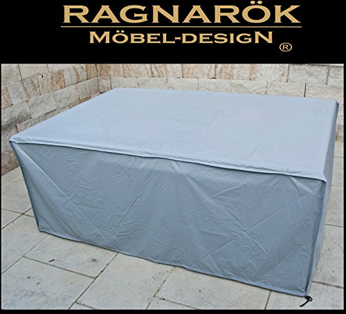 Preisvergleich Produktbild Ragnarök-Möbeldesign Schutzabdeckung Gartenmöbel Schutzhülle für Modell HEIMDALL 6+4 Husse schwere LKW Plane Maßgefertigt Wetterschutz Abdeckung Abdeckhaube