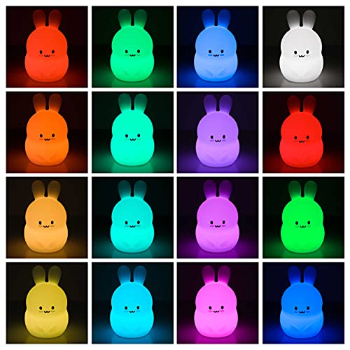 Nachtlampje voor Kinderen met Afstands- & Aanraakbediening en 16 Kleuren - BONNYCO | Nachtlamp Kinderkamer met Timer… - Afbeelding 7