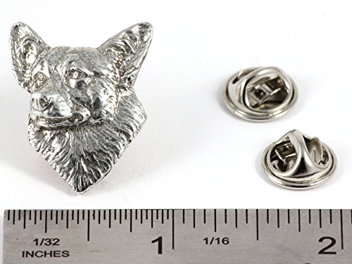 Corgi Pin, Pewter, D062, 1 Inch, Handmade in The USA, Pembroke Welsh Corgi Dog Gift, Realistic Corgi Dog, Metal, Lapel Pin, Hat Pins, Hat, Brooch, Gift, Over 90 Dog Breeds Available2