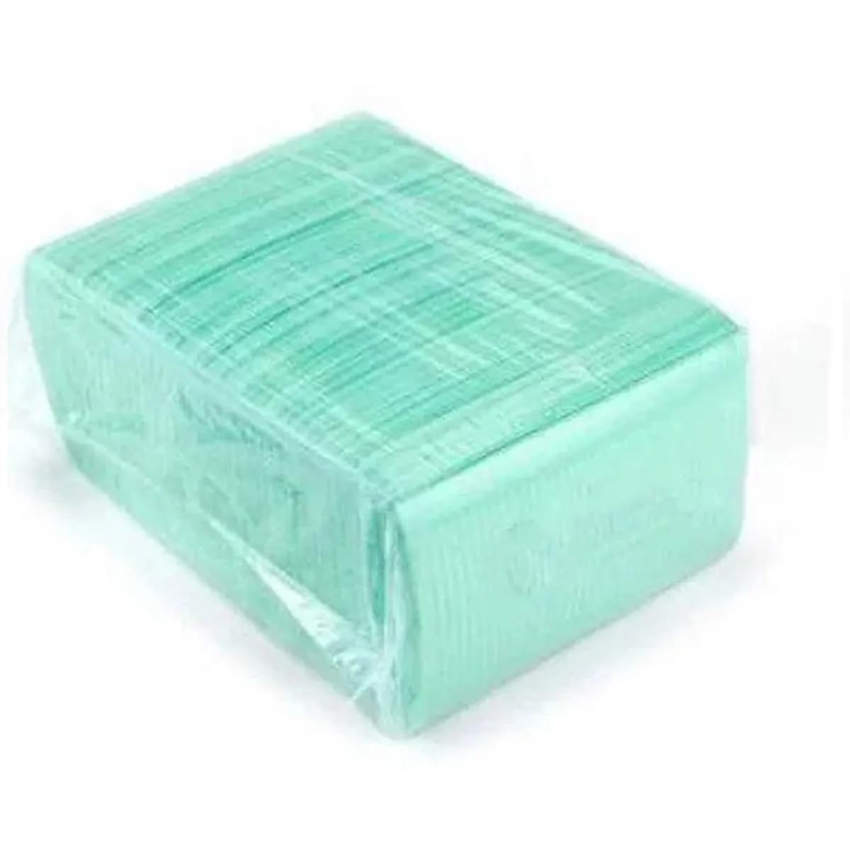 InstruDent Dental Patient Bibs – Pack of 125 (Green) | 3-Ply Disposable Bibs | Waterproof & Absorbent | Hygienic Barrier for Dental Clinics, Salons & Tattoo Studios