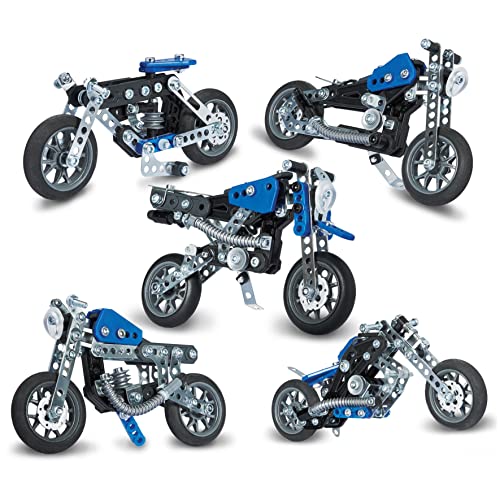 MECCANO Moto 5 MODÈLES 5 Modèles De Véhicules Motos A Construire Coffret Inventions avec 174 Pièces Et 2 Outils Jeu de Construction Jouet Enfant et + - vue 3