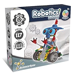 Science4you Robotics Deltabot – Kit Robotica para Niños con 117 Piezas, Construye tu Robot Interactivo, Construcciones, Robot para Montar, Juegos, Juguetes y Regalos para Niños 6 7 8 9 10 – 14 Años