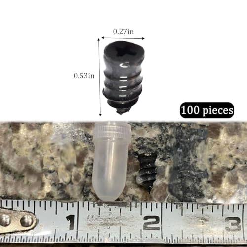 Image of 100 Count Tire Plugs Nails Screw in Tire Repair Screws with Screwdriver