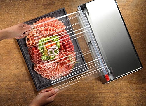 Jet-Cut INOX+ Dispenser inklusive Frischhaltefolie & Alufolie, Gastronomie, Edelstahl, 45 cm