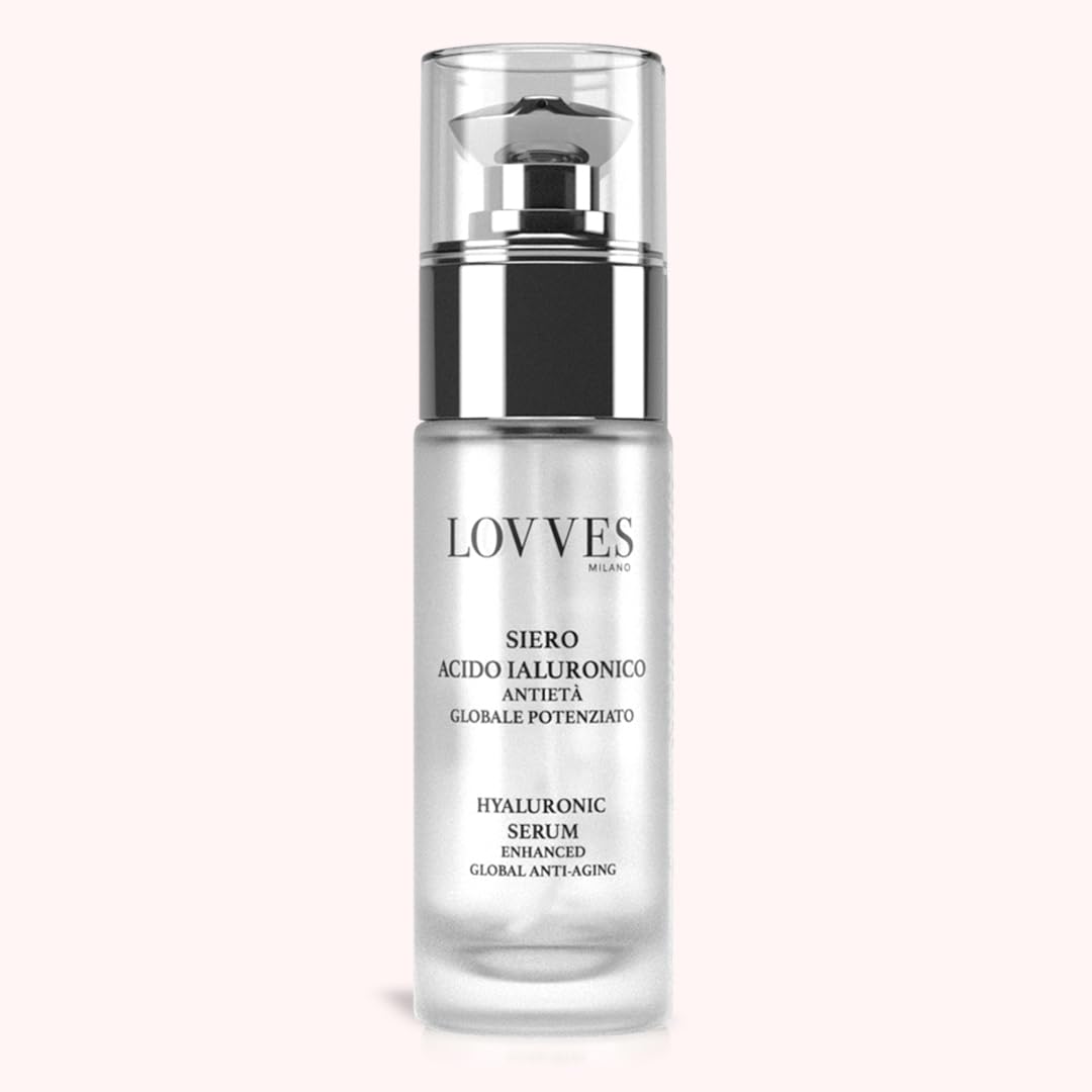 Hyaluronsäure-Gesichtsserum, starke Anti-Aging-Funktion, Hohe Naturkosmetik, Spendet der Haut tiefe Feuchtigkeit, Anti Falten, leichte Tensor-Wirkung, für Frauen und Männer, Glasflasche 30 ml