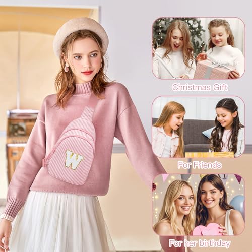 Image of Viverte Gifts for 8 9 10 11 12 Year Old Girls Sling Bag Crossbody Bags Fanny Pack for Teen Girls Personalized Gifts for Women