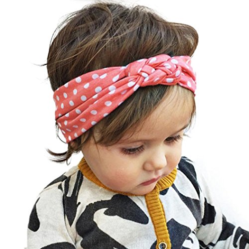FEITONG(TM) Fashion Lovely Dot Cross Children Weave Twist Headband Baby Girls Hair Accessories