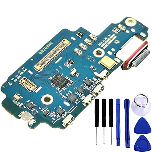 Galaxy S22 Ultra 5G USB Charging Port Flex Cable Replacement SM-S908U Type C Charger Dock Board Flex Cable Connector for Samsung S22 Ultra S908U1 Port Repair Part with Tools (SM-S908U)