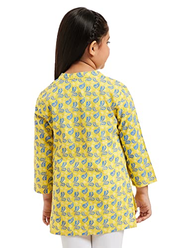 Image of Amazon Brand - Jam & Honey Girl's Cotton Regular Short Kurti