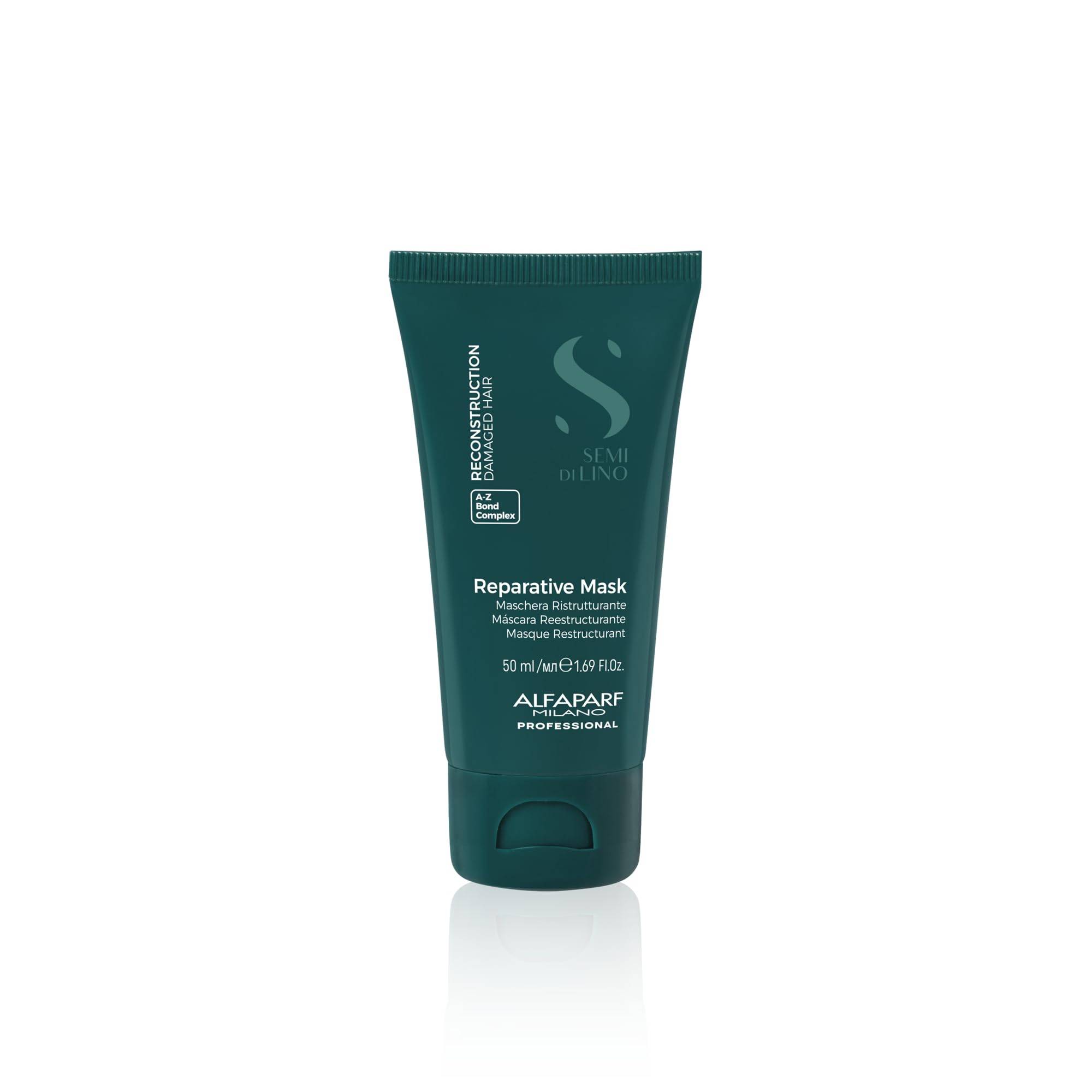 Alfaparf Milano Semi di Lino Reconstruction Travel Size Shampoo and Hair Mask Set for Damaged Hair - Hair repair - Strengthens and Restructures Hair