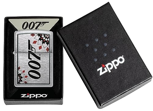 Encendedor Zippo James Bond Brushed Chrome Pocket miniatura 5