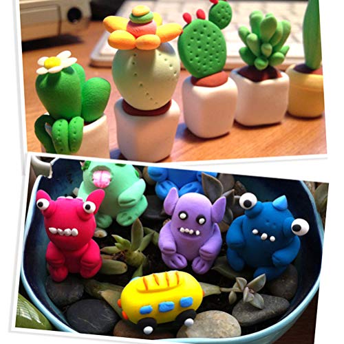 FOROREH Deeg Gereedschap Kit, 30 stuks Klei Deeg Gereedschap Plastic Kleurrijke Play Deeg Set, Kinderen DIY Plasticine… - Image 8