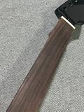 Fretless 22 fret Black Gloss Maple Electric Guitar Neck Rosewood Fretboard 25.5"