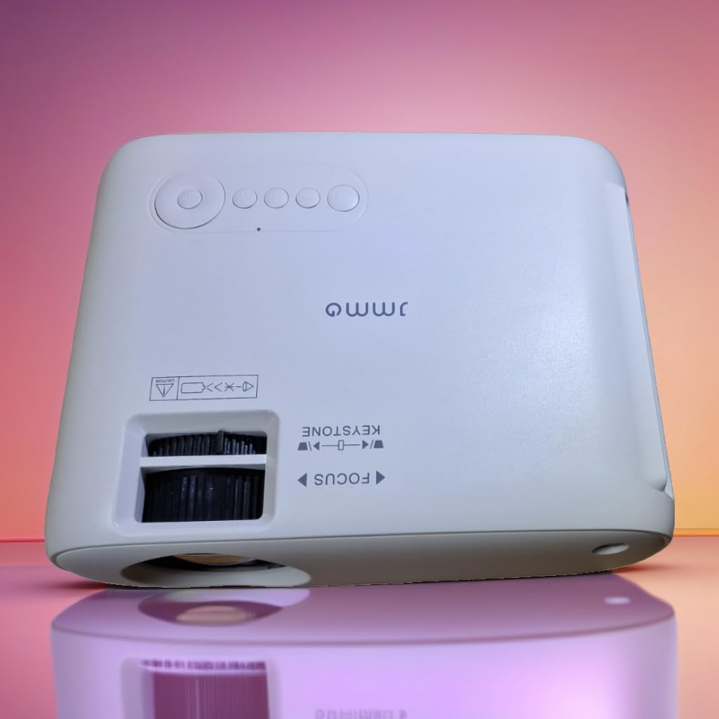 JMMO ワイヤレスミニプロジェクター 1080P LED JMMO Movie Projector - Bluetooth 4.0, Native resolution