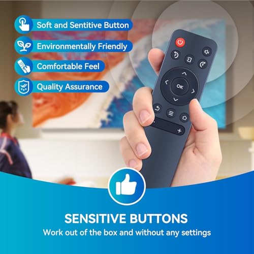 Image of K2 Remotes Compatible for Zebronics Android Pixaplay Smart LED Projector Remote - Version 01 | IR Replacement Controller | Match with Old Remote Before Purchase