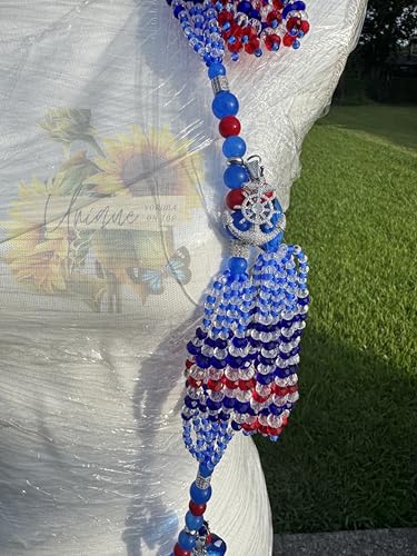 Exquisite Yemaya Okute Mazo for Sopera – Handcrafted Quality with Crystals and 925 Silver Accents - Image 6